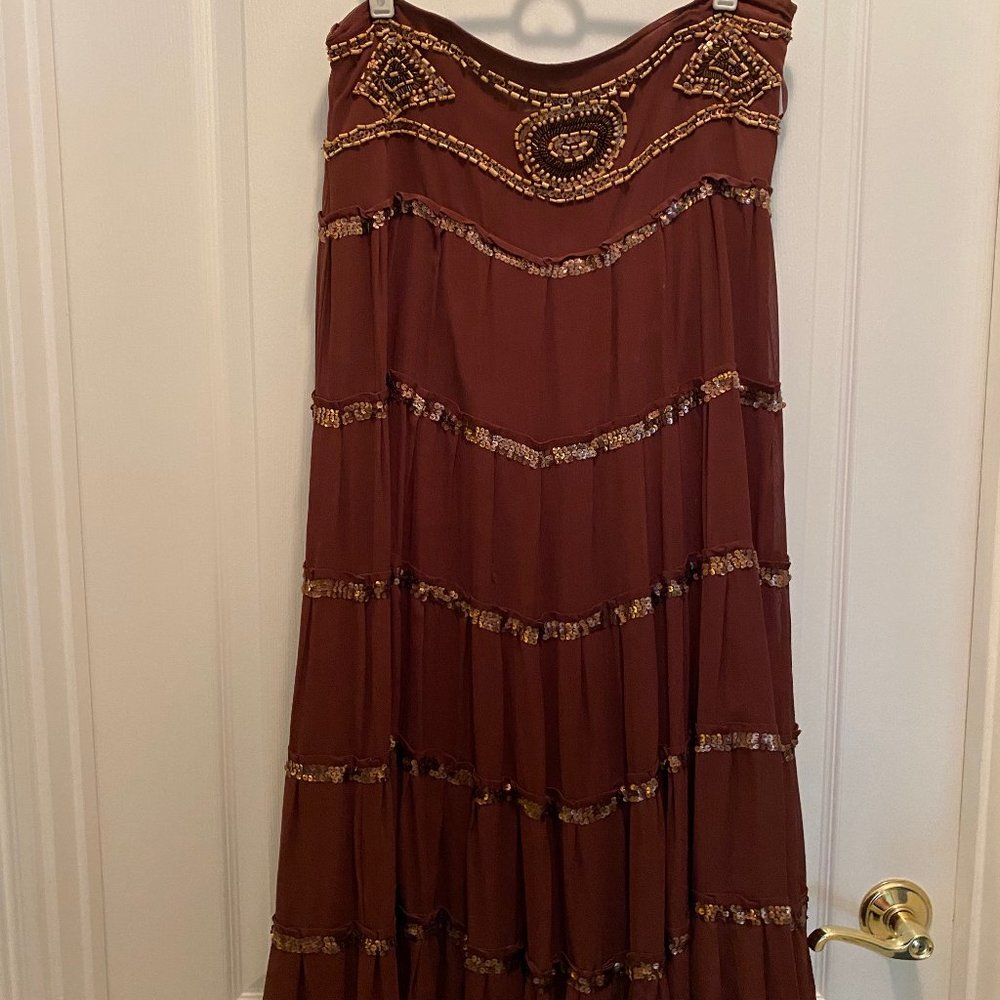 Basil & Maude Beaded Skirt